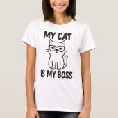 猫はボス Tシャツ (正面)