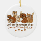 猫はポテトチップのようです セラミックオーナメント (裏面)