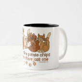 猫はポテトチップのようです ツートーンマグカップ (正面右)