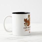 猫はポテトチップのようです ツートーンマグカップ (左)