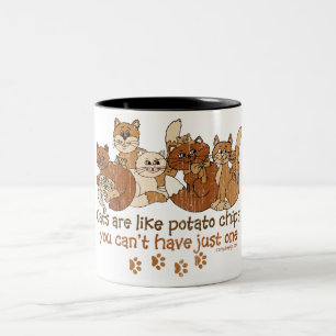 猫はポテトチップのようです ツートーンマグカップ