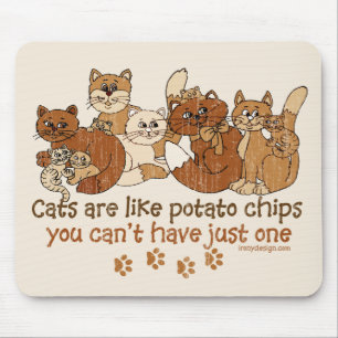 猫はポテトチップのようです マウスパッド