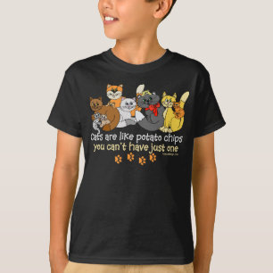 猫はポテトチップのようです Tシャツ