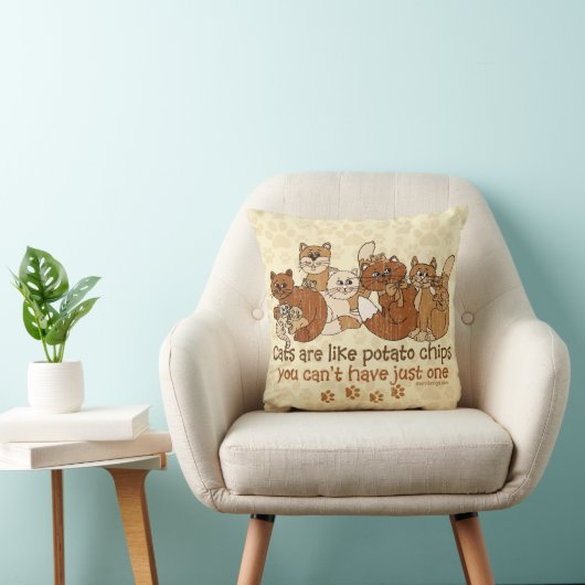 猫はポテトチップのグランジな版のようです クッション (椅子)