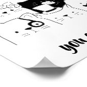 猫はポテトチップスにおもしろい似ている ポスター (角)