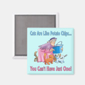 猫はポテトチップスに似ている マグネット (正面/裏面)
