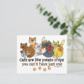 猫はポテトチップスのようなものだ。 ポストカード (スタンド正面)