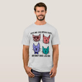 猫はポテトチップスの一匹では駄目だ Tシャツ (正面フル)