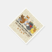 猫はポテトチップスみたいだ スタンダードカクテルナプキン (角)