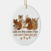 猫はポテトチップスみたいだ セラミックオーナメント (右)