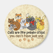 猫はポテトチップスみたいだ マグネット (正面)