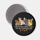 猫はポテトチップスみたいだ マグネット (正面/裏面)