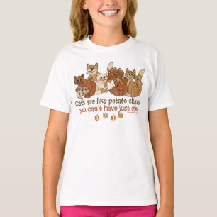 猫はポテトチップスみたいだ Tシャツ