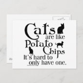 猫はポテトチップスみたいで… ポストカード (正面/裏面)