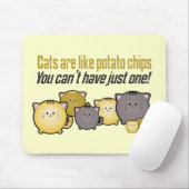 猫はポテトチップスみたいで… マウスパッド (マウス)