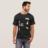 猫はポテトチップスみたいで、1匹じゃ駄目 Tシャツ (正面フル)