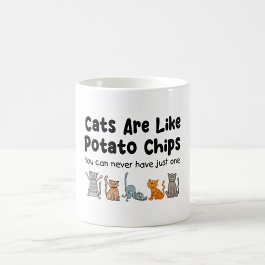 猫はポテトチップスみたいな コーヒーマグカップ (中央)