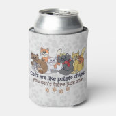 猫はポテトチップス・グレイ 缶クーラー (缶正面)