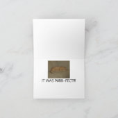 猫はメッセージカード感謝していしています サンキューカード (内部)