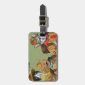 猫はラベル荷物の偵察します ラゲッジタグ (正面縦)