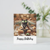 猫はリラックススパだ ポストカード (スタンド正面)