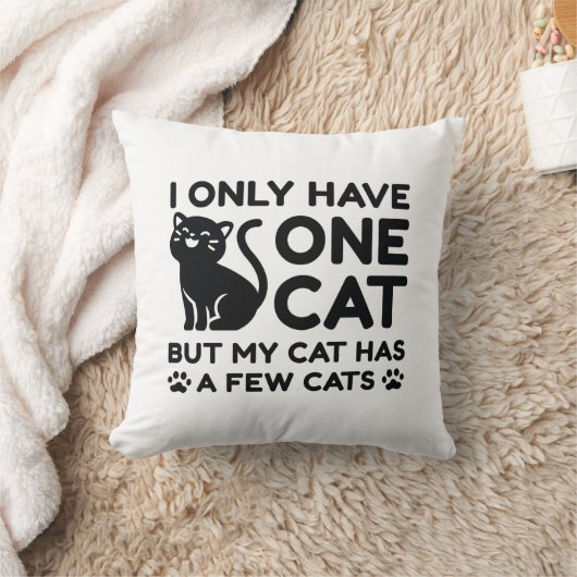 猫は一匹だけ クッション (ブランケット)