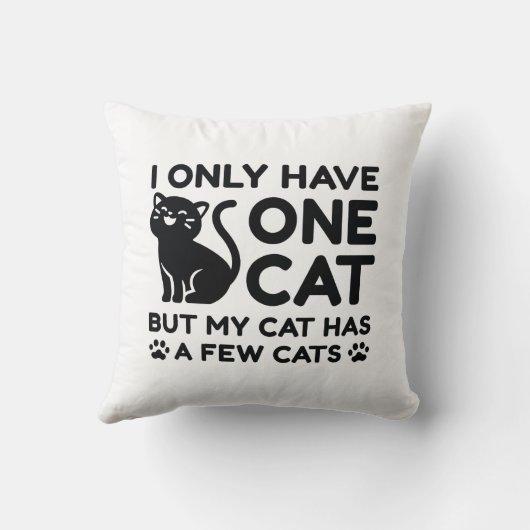 猫は一匹だけ クッション (裏面)