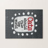 猫は世界を支配すべきジグソーパズル ジグソーパズル (横)