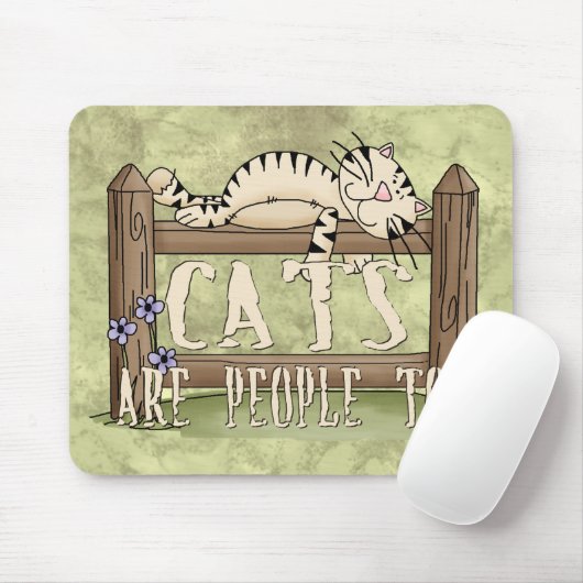 猫は人々ですも マウスパッド (マウス)