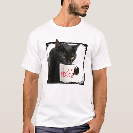 猫は人が嫌い Tシャツ (正面)