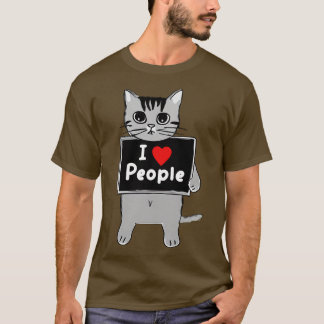 猫は人を愛する Tシャツ