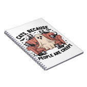 猫は人間が不気味なおもしろい幽霊 ノートブック (右側)