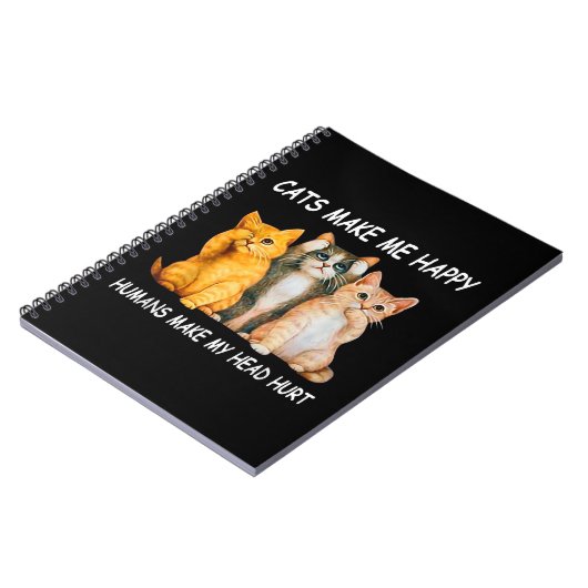 猫は人間が頭を傷つけると嬉しくなる ノートブック (左側)