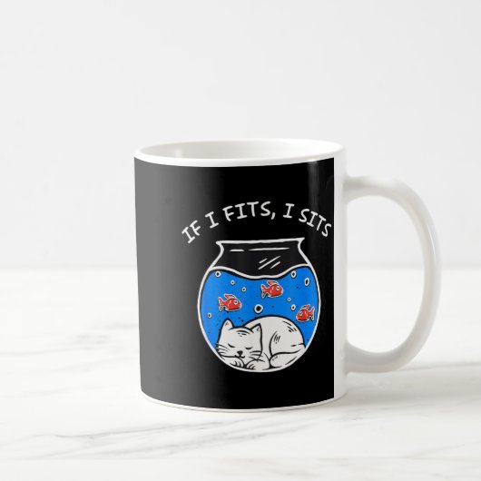 猫は入れば座る コーヒーマグカップ (右)