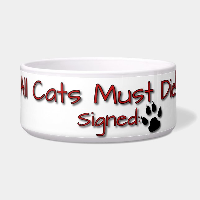 猫は全て死ね！ ボウル (正面)