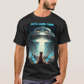 猫は別の惑星から来た Tシャツ (正面)