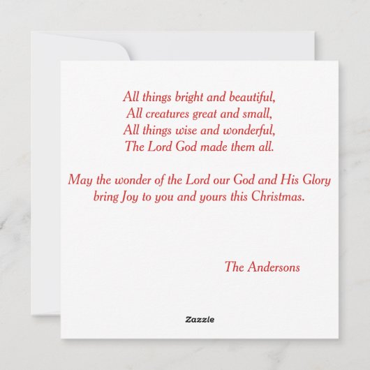 猫は動物の中で宗教的に人気 シーズンカード (裏面)