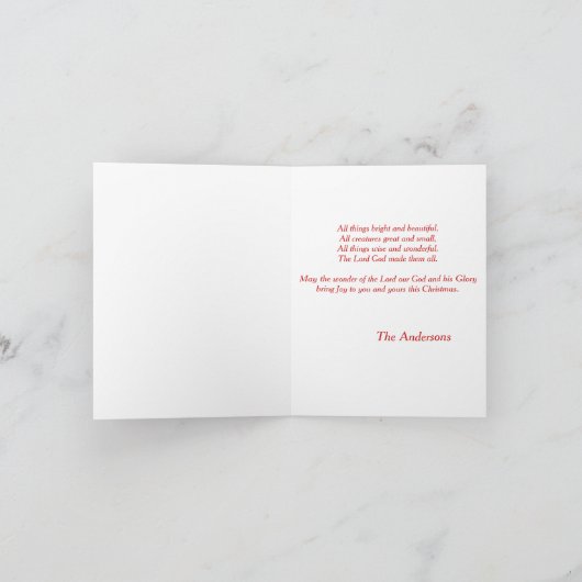 猫は動物の中で宗教的に人気 シーズンカード (内部)