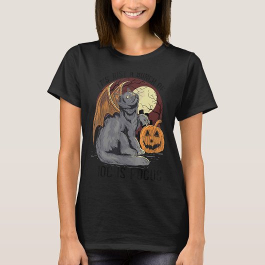 猫は単なるホカスポカスの束 Tシャツ (正面)