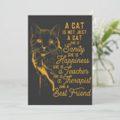 猫は単なる猫猫好きで可愛い子猫ではない サンキューカード (スタンド正面)