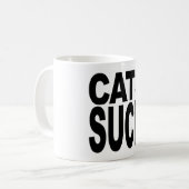 猫は吸います コーヒーマグカップ (正面左)
