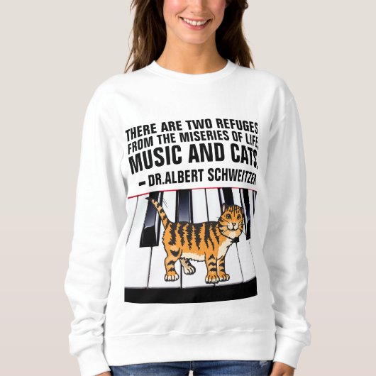 猫は命の禍 スウェットシャツ (正面)