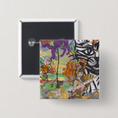 猫は女王ボタンを見るかもしれません 缶バッジ (正面&裏面)