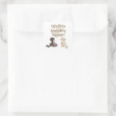 猫は完全にステッカーを作る スクエアシール (バッグ)