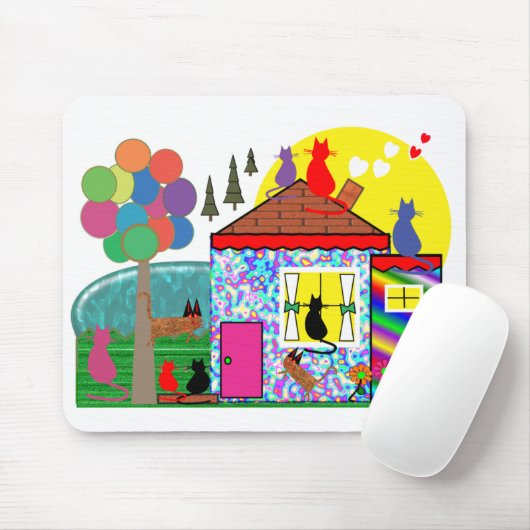 猫は家のmousepadを引き継いでいます マウスパッド (マウス)