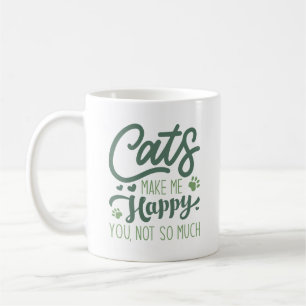 猫は幸せにそんなに嬉しくない コーヒーマグカップ