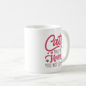 猫は幸せにそんなに嬉しくない コーヒーマグカップ (正面右)