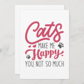 猫は幸せにそんなに嬉しくない サンキューカード (正面/裏面)