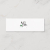 猫は必ず教育を受ける スキニー名刺 (正面)
