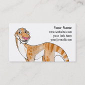 猫は恐竜の名刺に乗ります 名刺 (裏面)